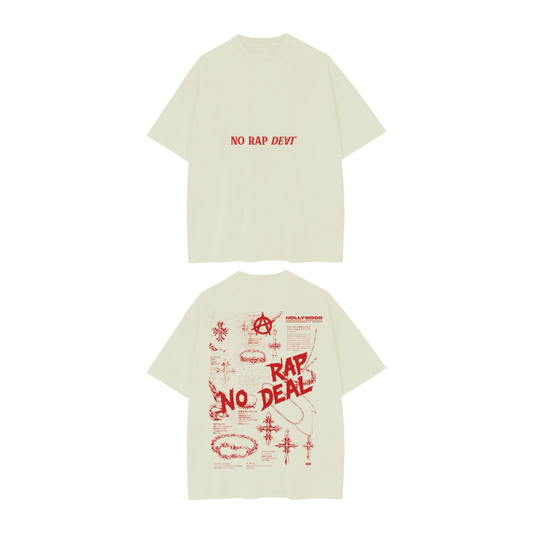 NO RAP DEAL CROPPED TEE - OFF WHITE